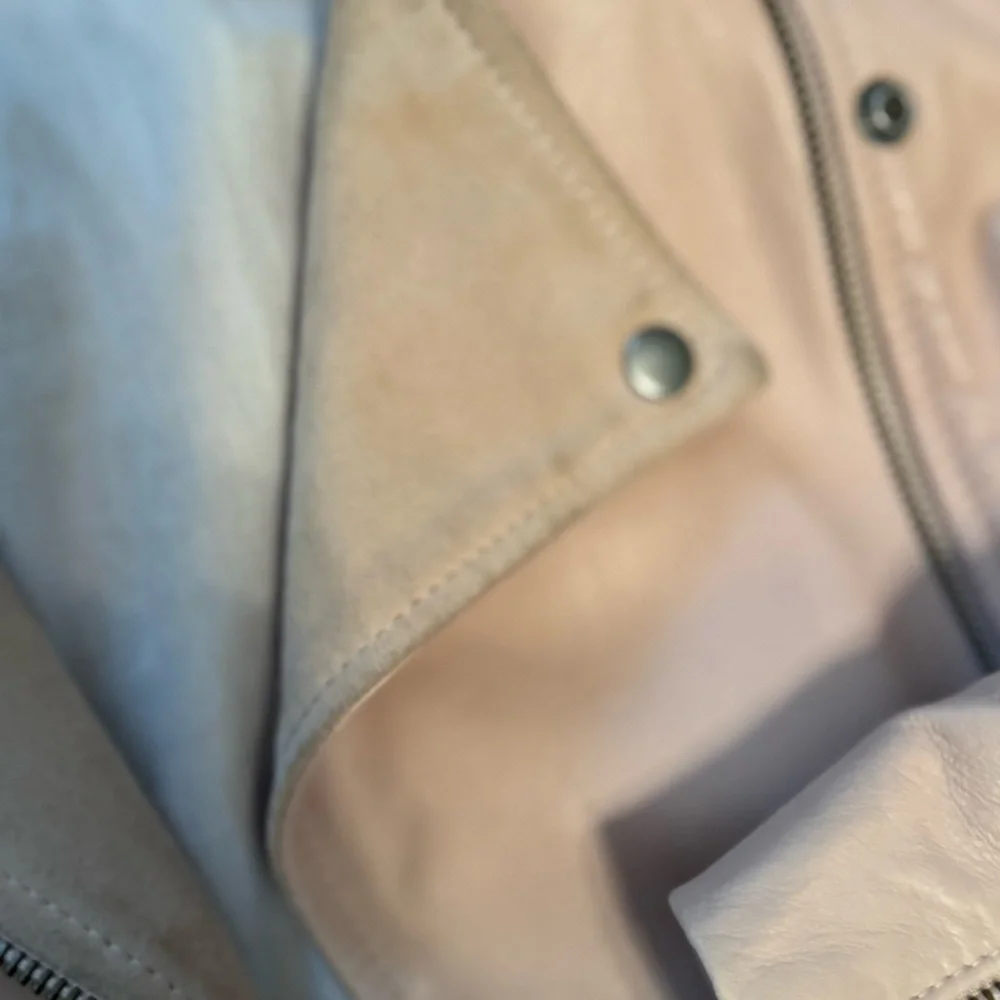 Anthropologie Elevenses Pink/Blush Leather & Suede Jacket (read details!) - Picture 3 of 9